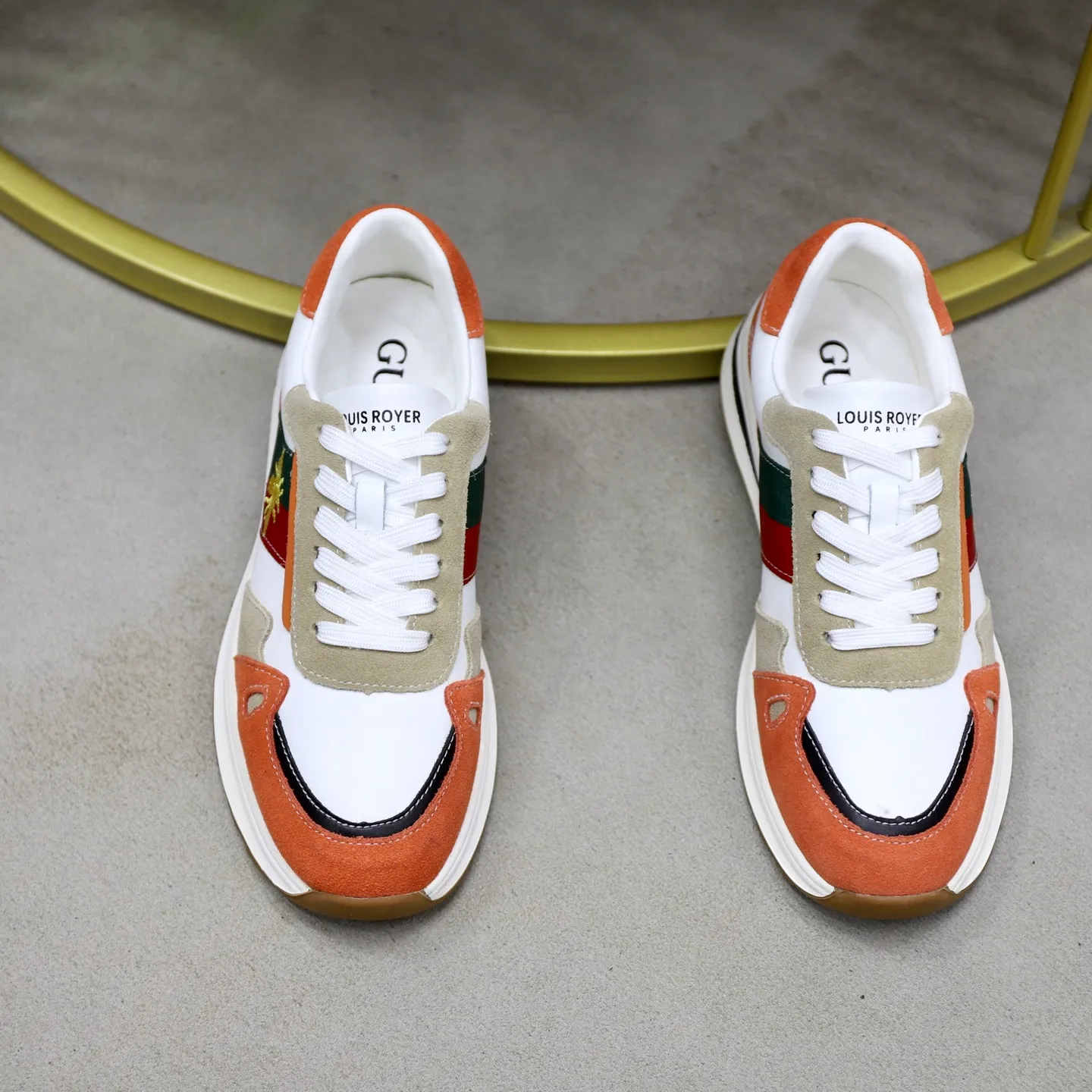 Ex-factory price: 400💰🙅‍♂️🙅‍♂️🙅‍♂️ Brand: GUCCI Standard code: 38-44 (45 customized) Grade: Same as the official website Material: Original material splicing Comfortable and breathable sheepskin lining Lightweight and wear-resistant sports outsole Style category: Men's fashionable casual shoes Running sneakers Distinguished luxury brand elements Top luxury Color: actual picture color